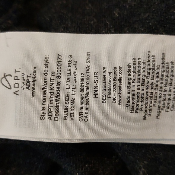 ADPT linen blend sweater size L - Picture 4 of 6